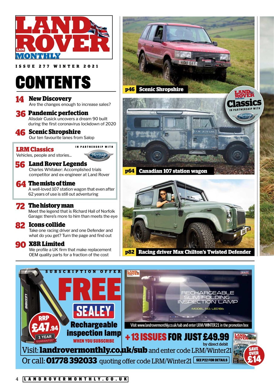 Land Rover Monthly Preview Pages