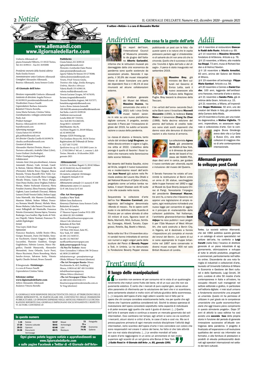 Il Giornale Dell’Arte Preview Pages