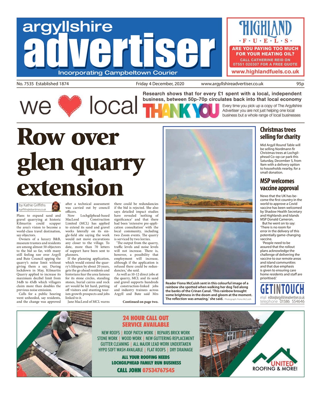 Argyllshire Advertiser Preview Pages