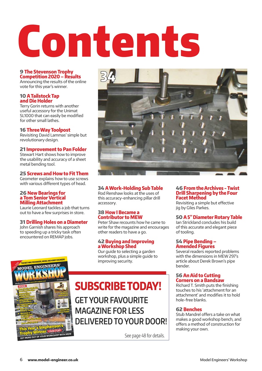 Model Engineer & Workshop Magazine Preview Pages