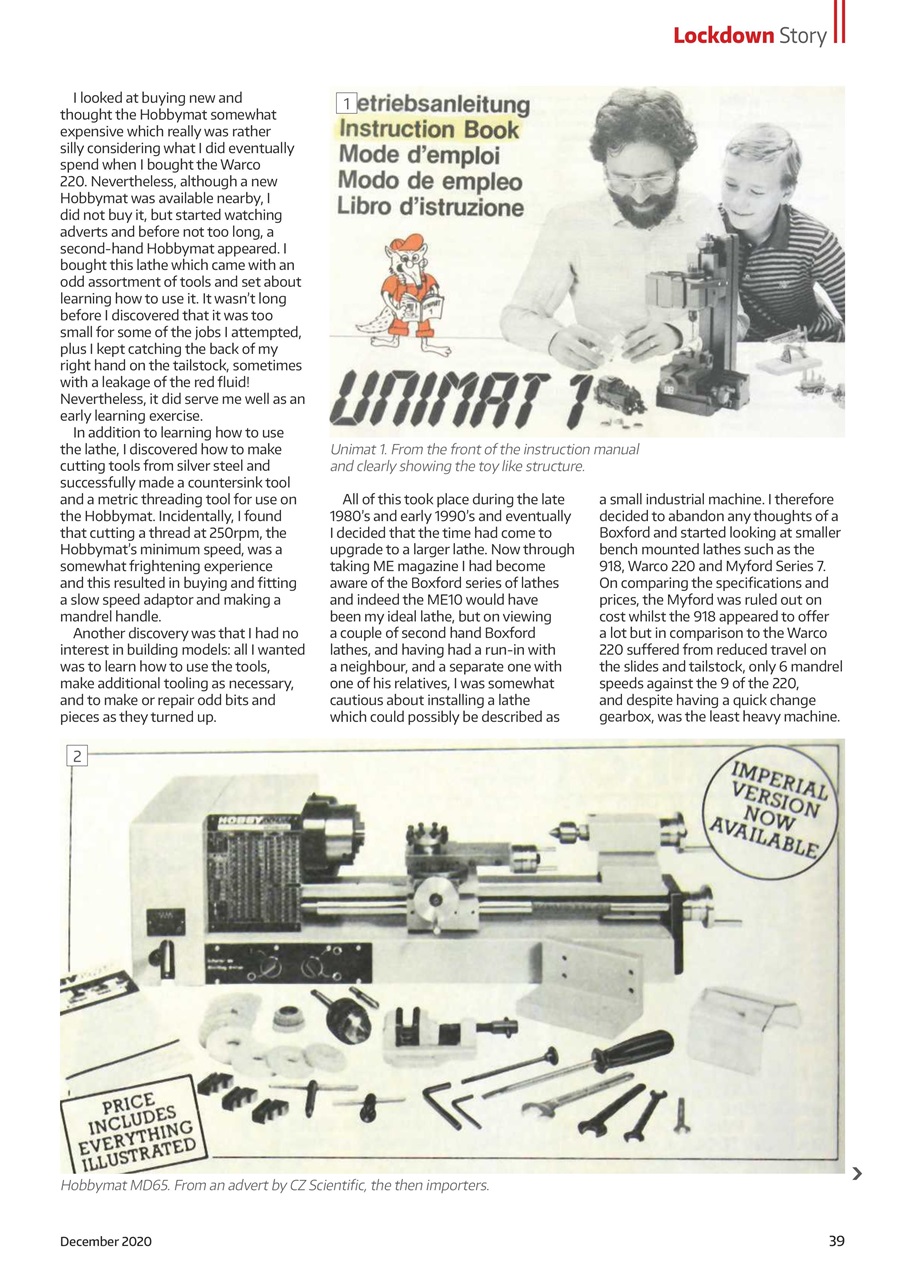 Model Engineer & Workshop Magazine Preview Pages