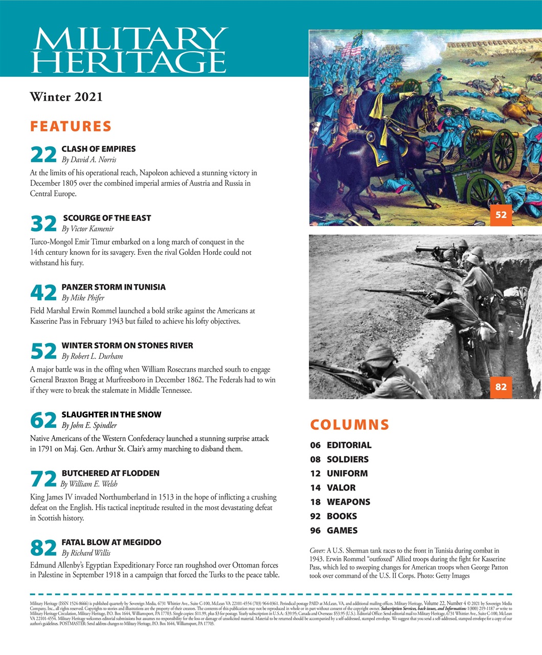 Military Heritage Preview Pages