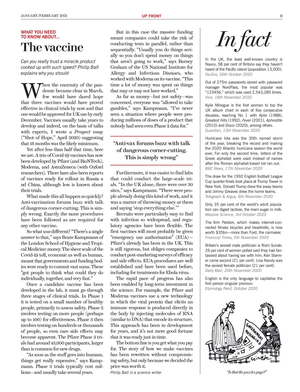 Prospect Magazine Preview Pages