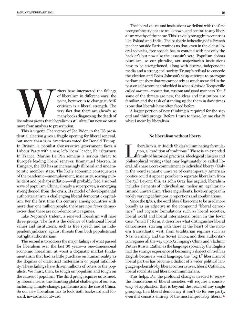 Prospect Magazine Preview Pages