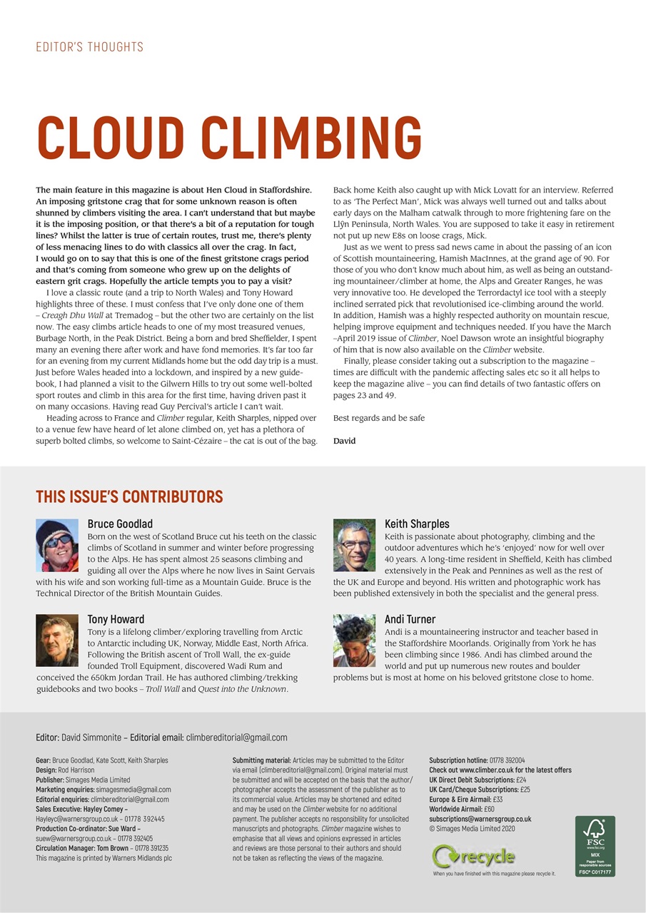 Climber Preview Pages