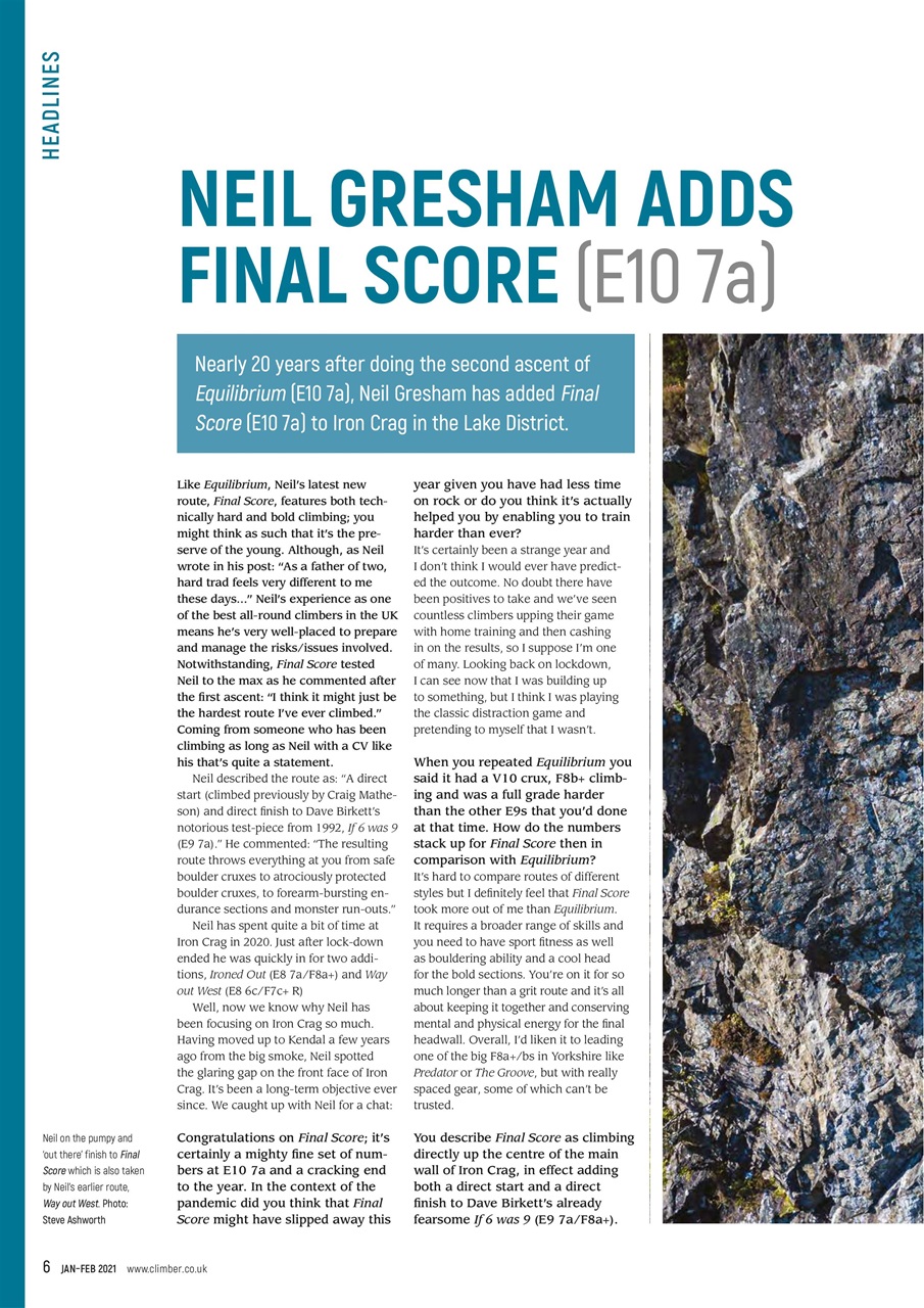 Climber Preview Pages