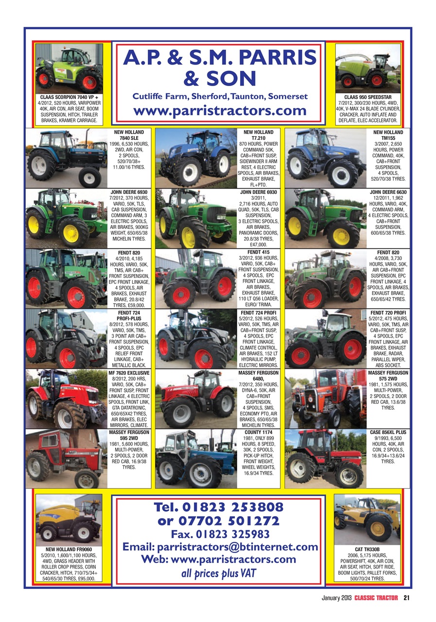 Classic Tractor Preview Pages