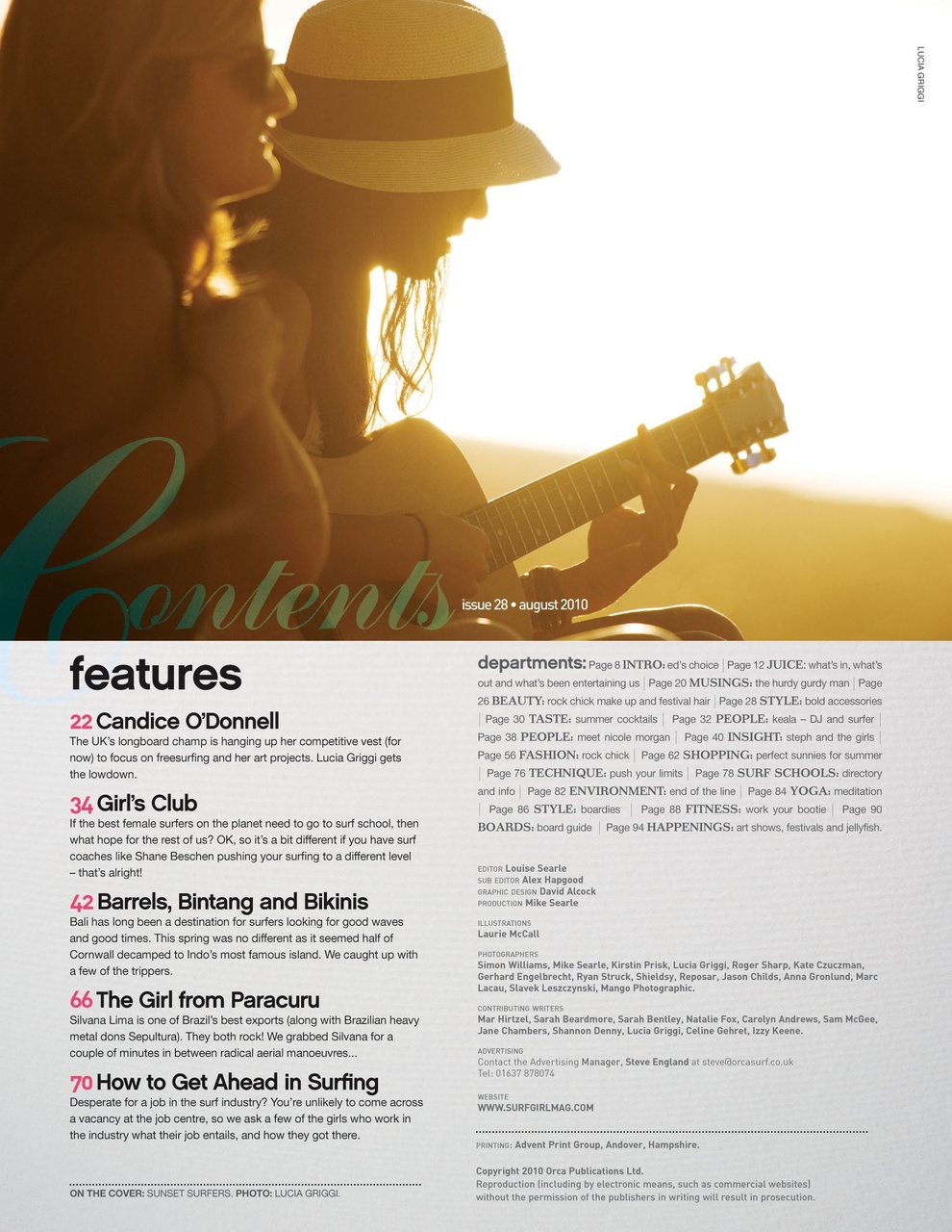 SurfGirl Magazine Preview Pages