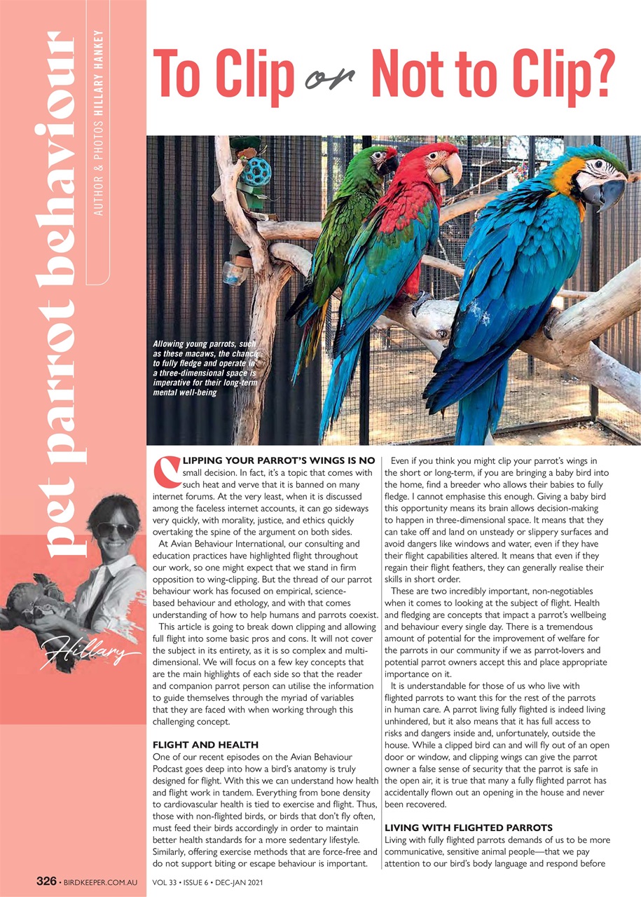 Australian Birdkeeper Magazine Preview Pages