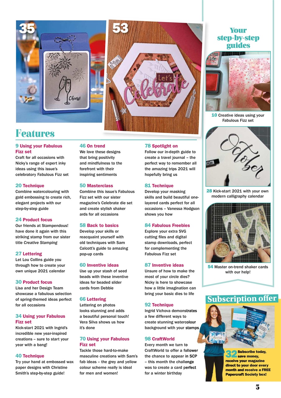 Simply Cards & Papercraft Preview Pages