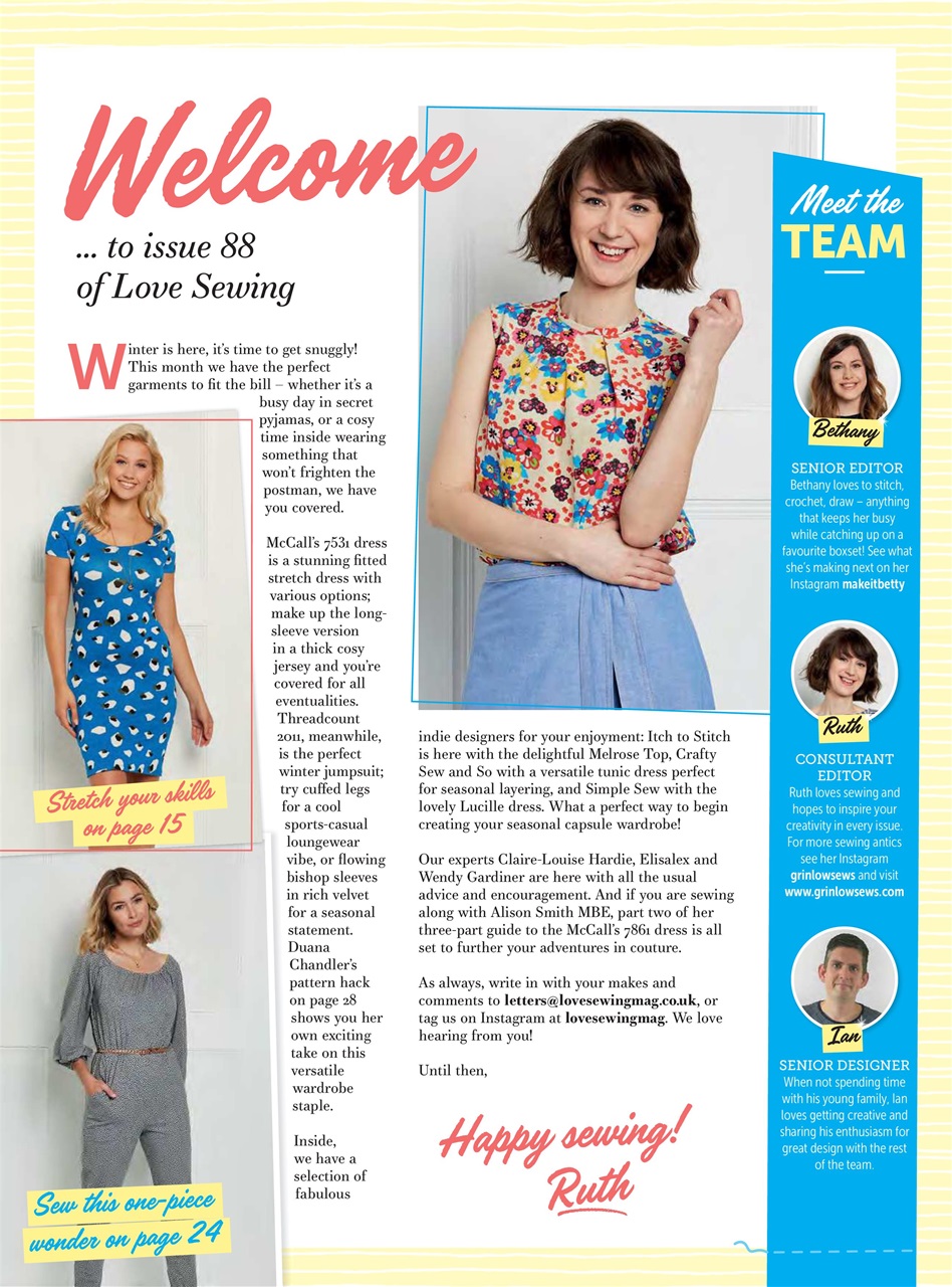 Love Sewing Preview Pages
