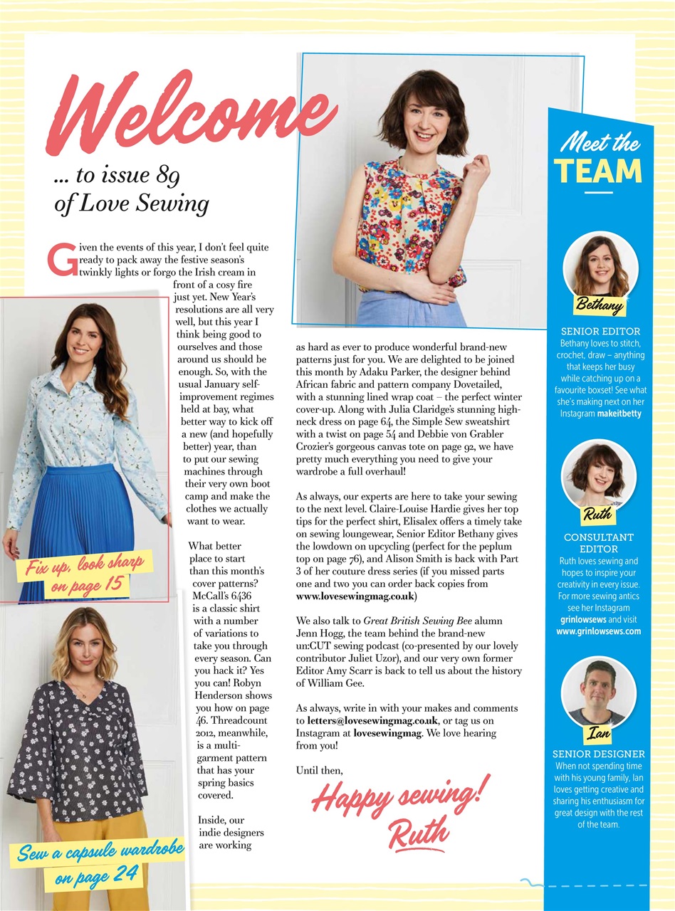 Love Sewing Preview Pages