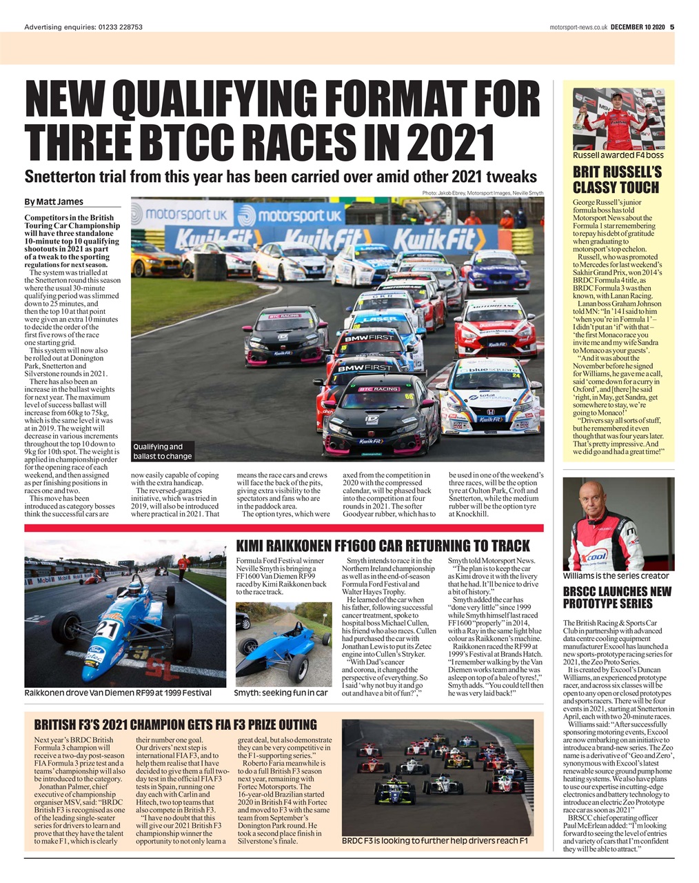 Motorsport News Preview Pages