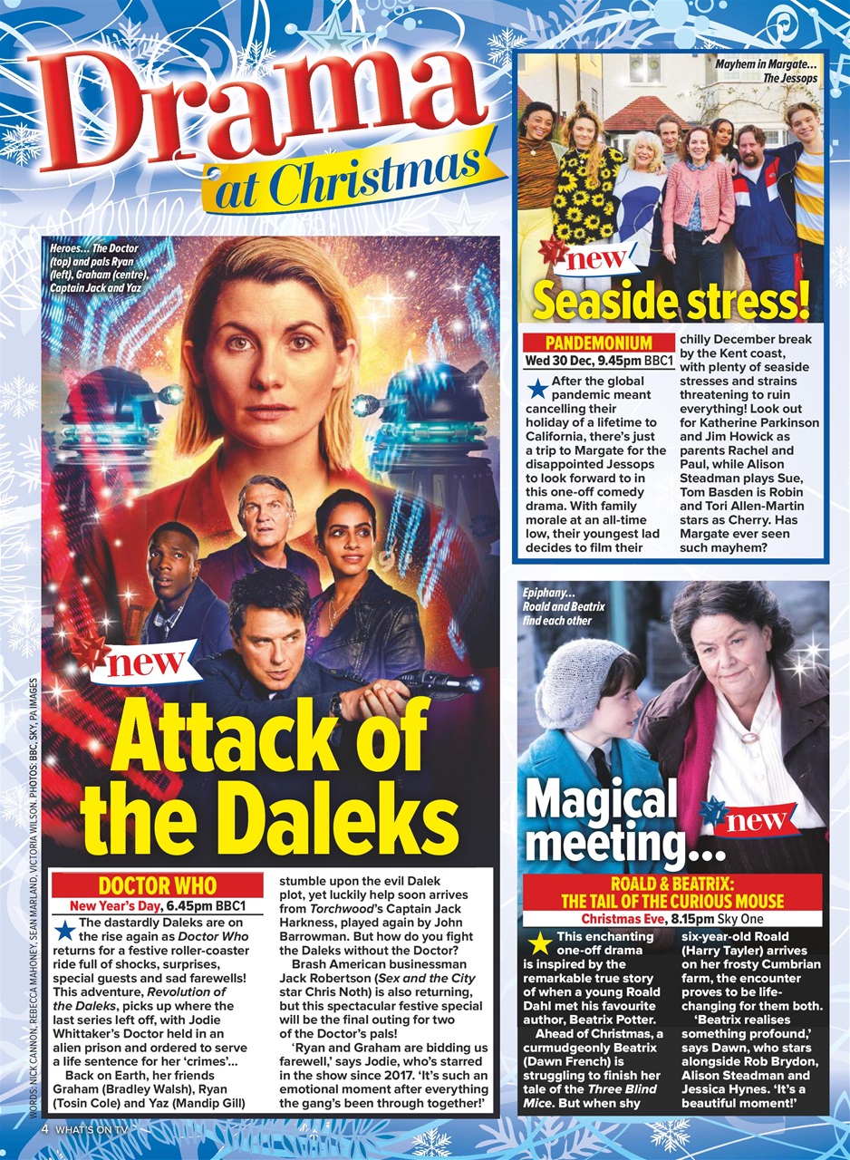 What's on TV Preview Pages