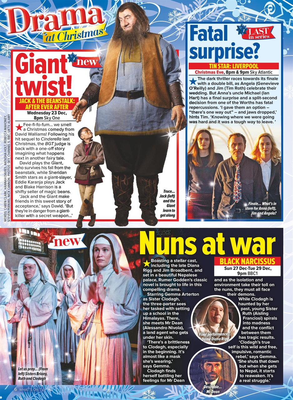 What's on TV Preview Pages