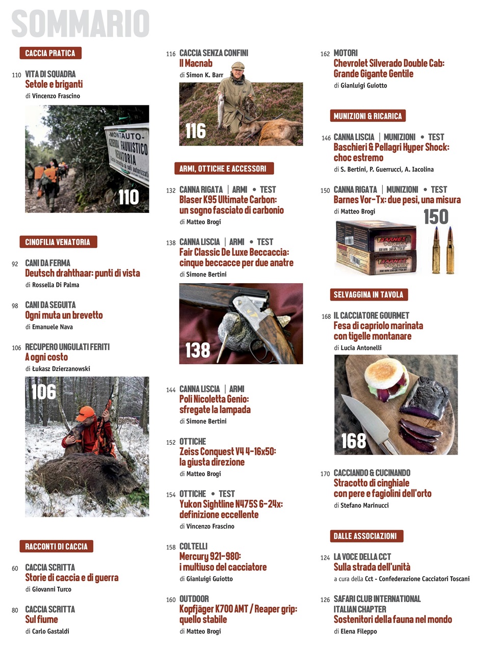 Caccia Magazine Preview Pages