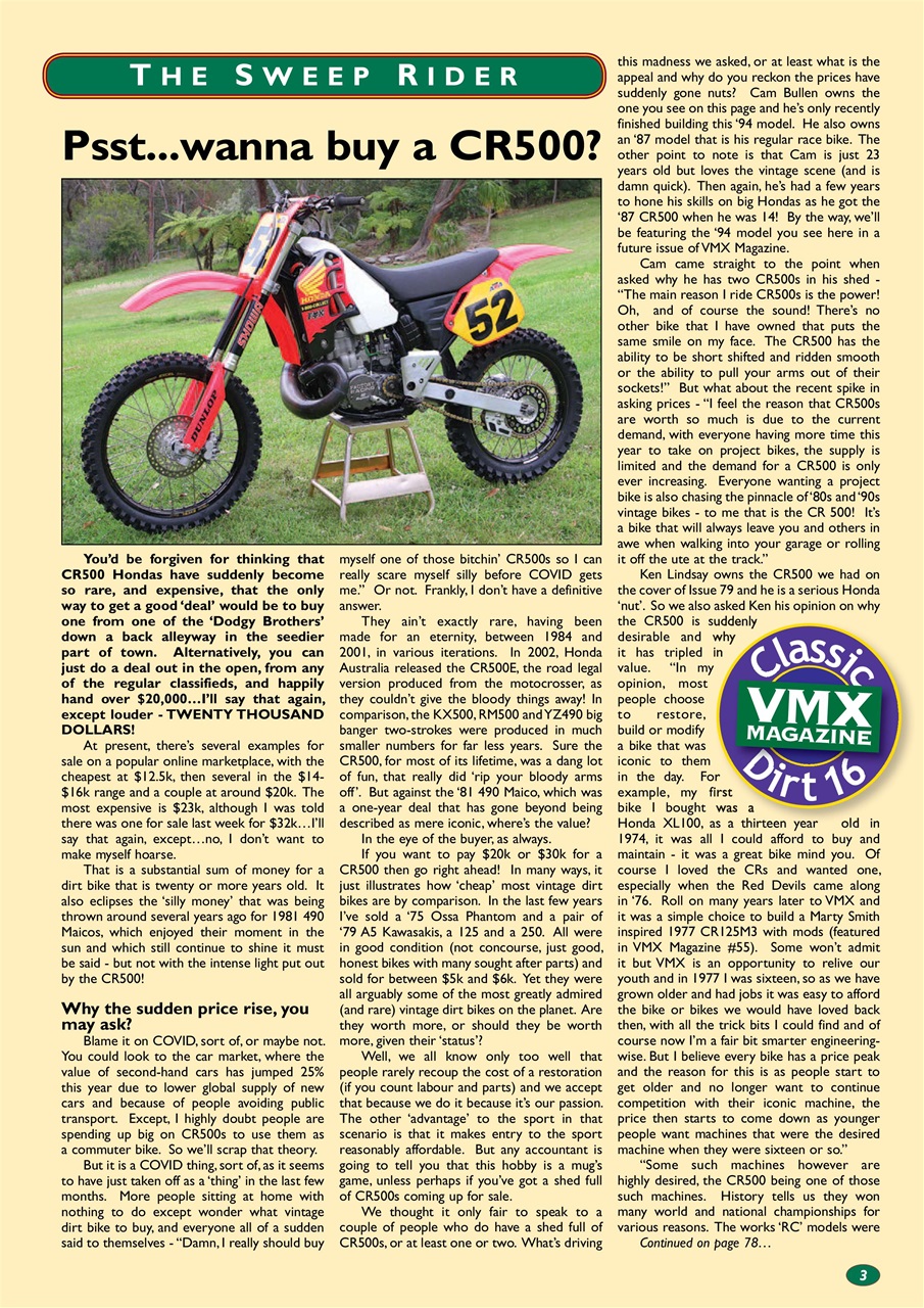 VMX Magazine Preview Pages