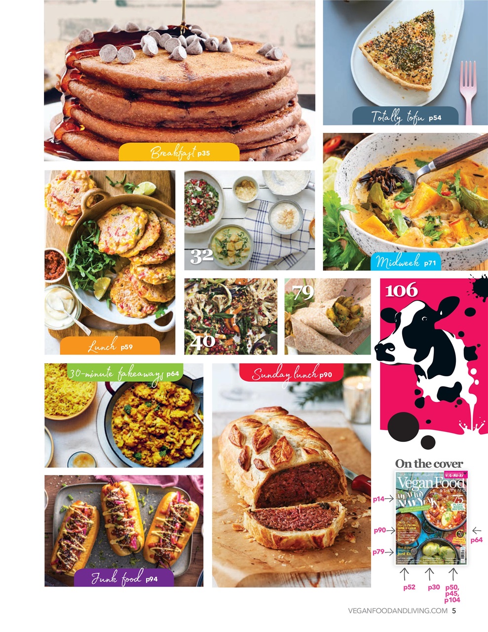 Vegan Food & Living Magazine Preview Pages