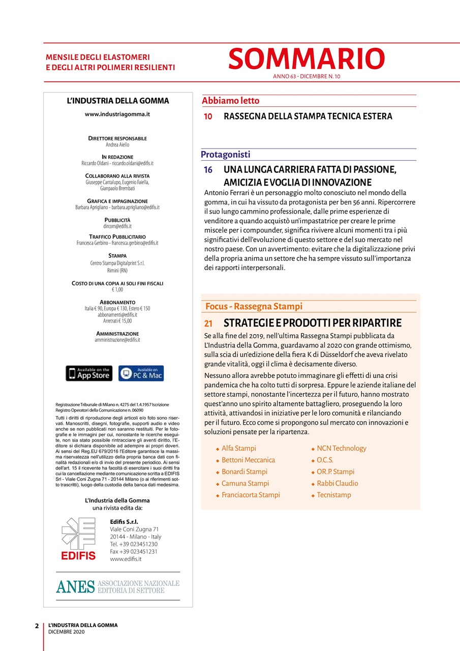 L’industria della Gomma Preview Pages