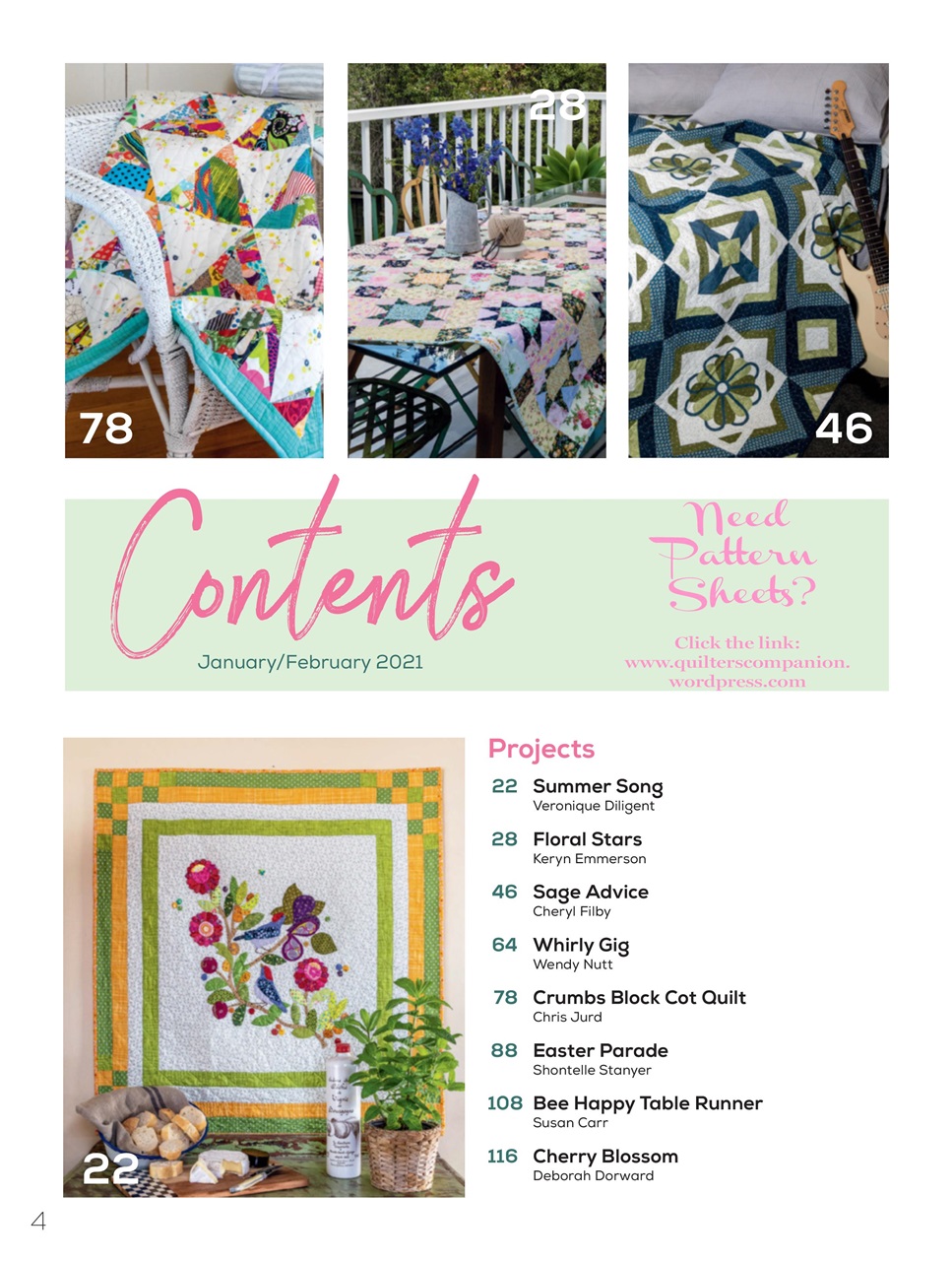 Quilters Companion Preview Pages