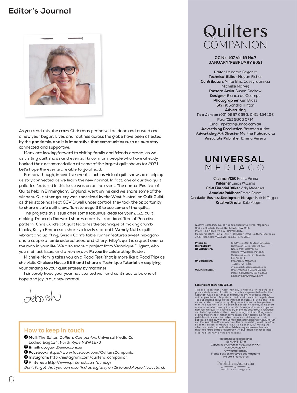 Quilters Companion Preview Pages