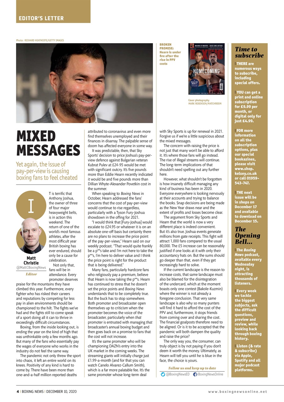 Boxing News Preview Pages