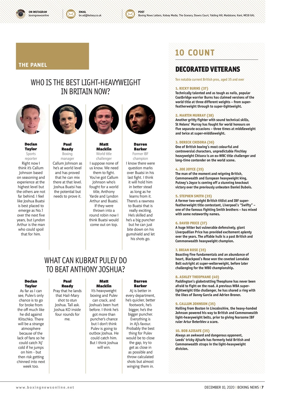 Boxing News Preview Pages