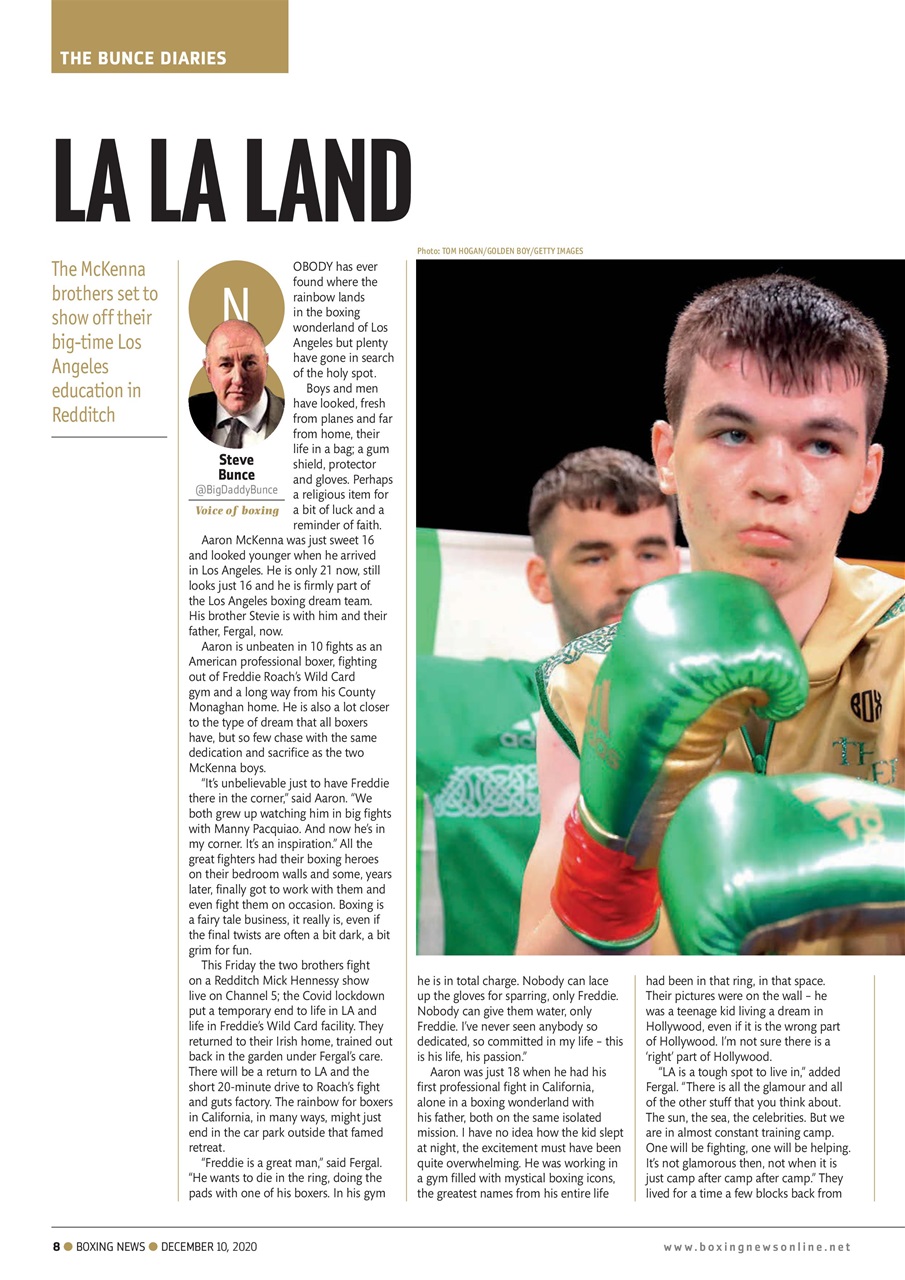Boxing News Preview Pages