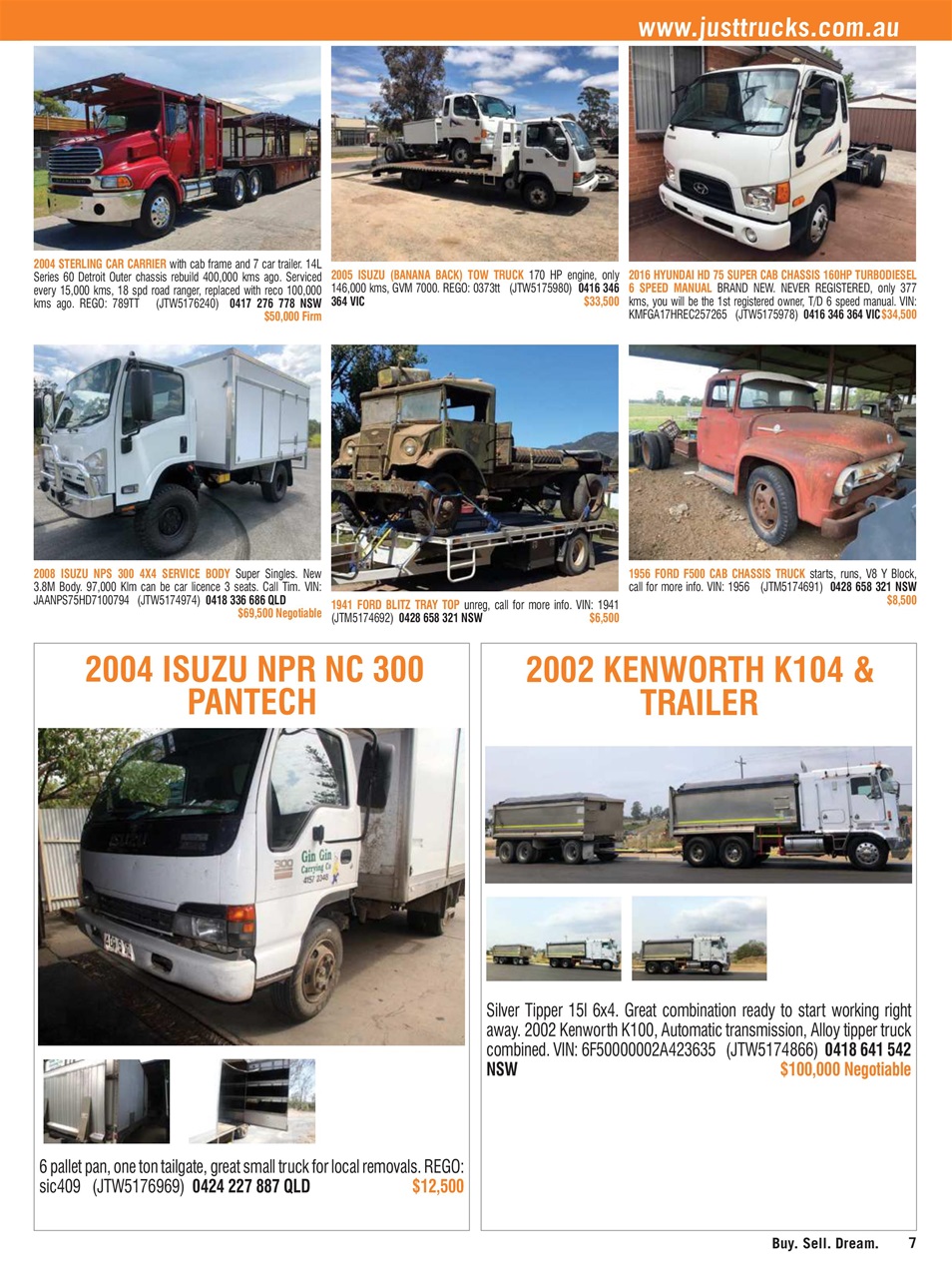 JUST TRUCKS Preview Pages