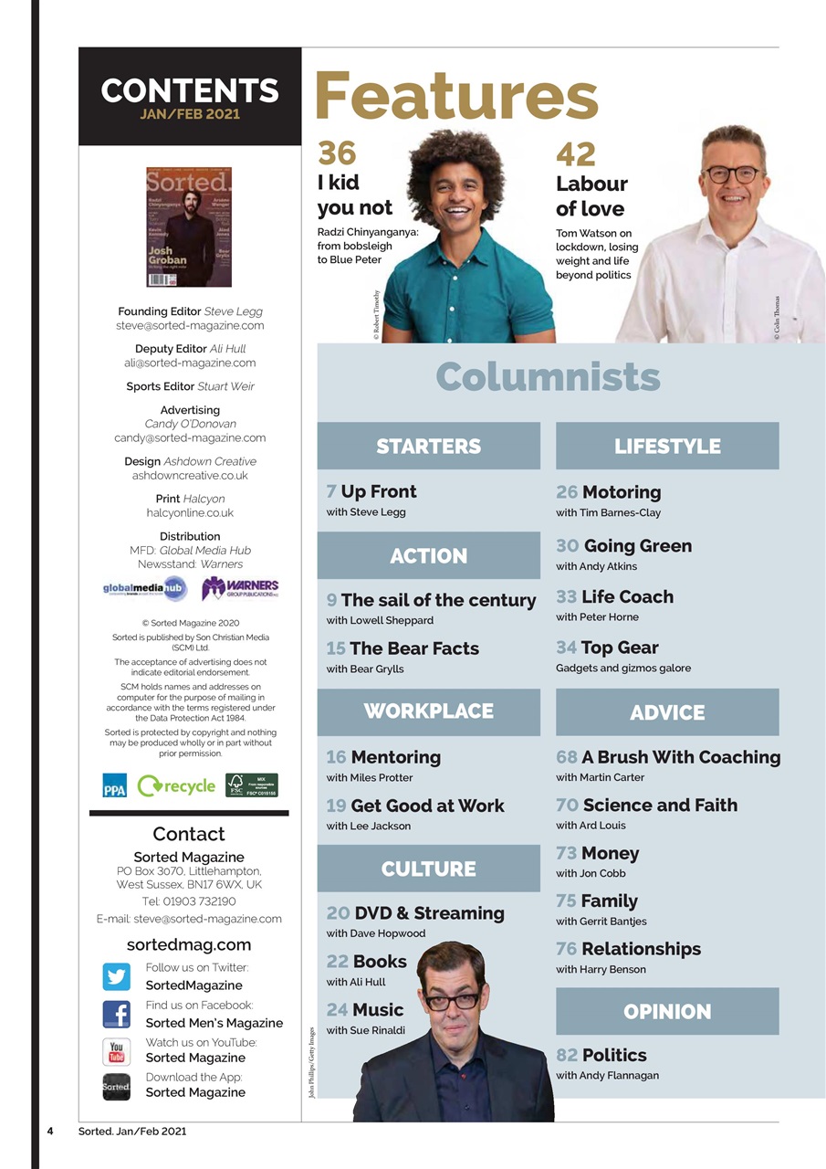 Sorted Magazine – The men's mag with morals Preview Pages