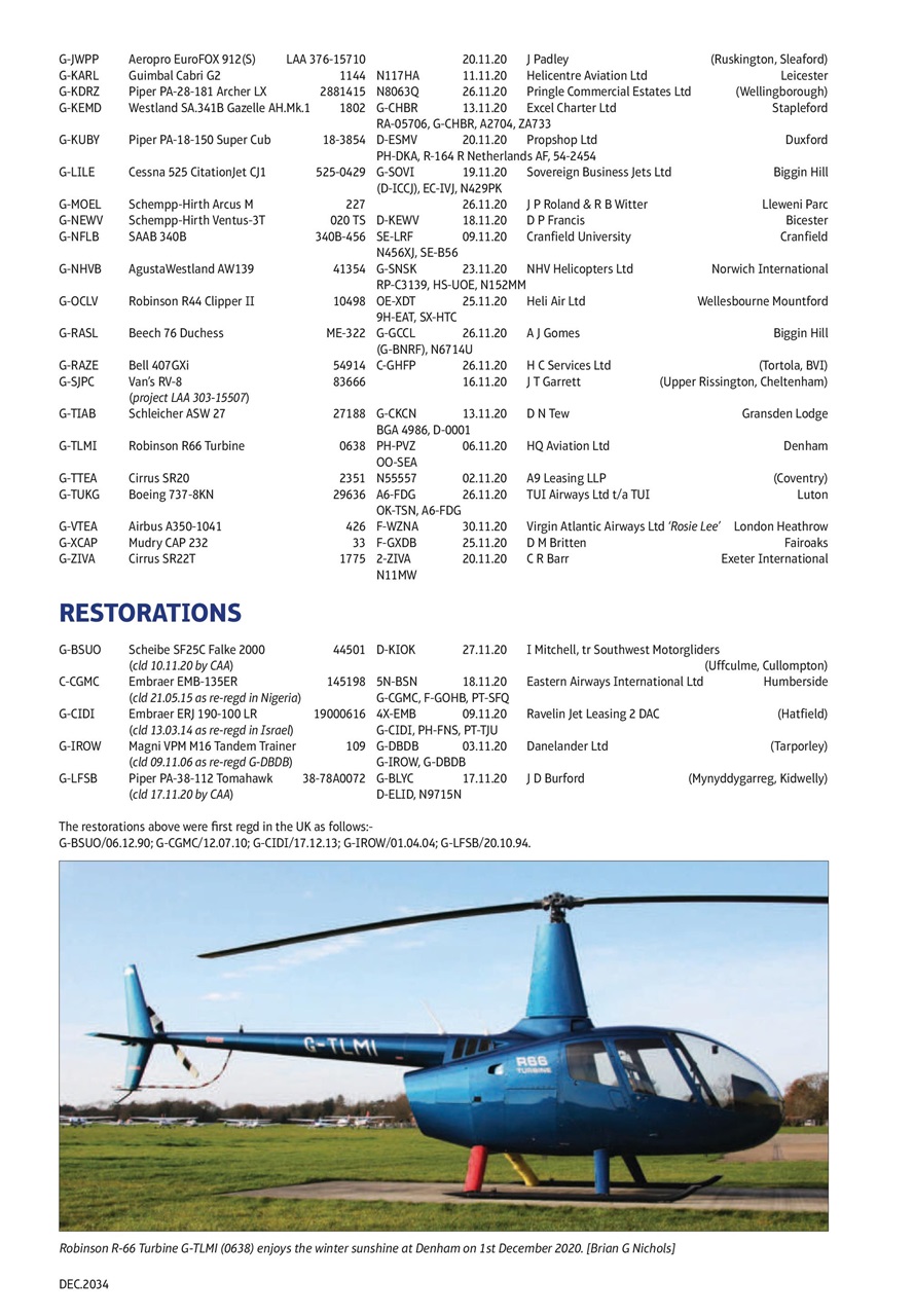 Air Britain News Preview Pages
