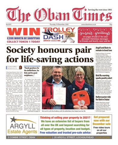 The Oban Times & Lochaber Times issue 10th December 2020