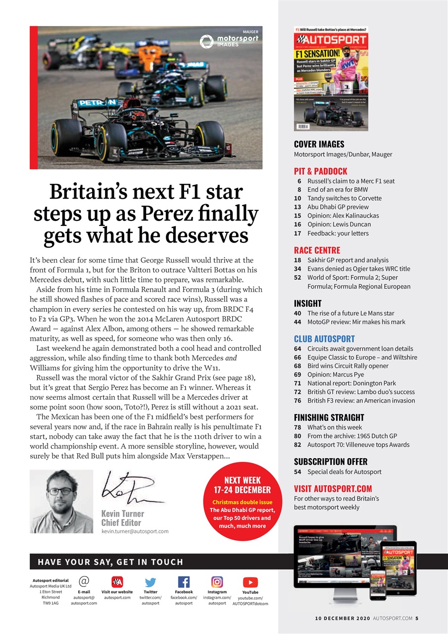 Autosport Preview Pages