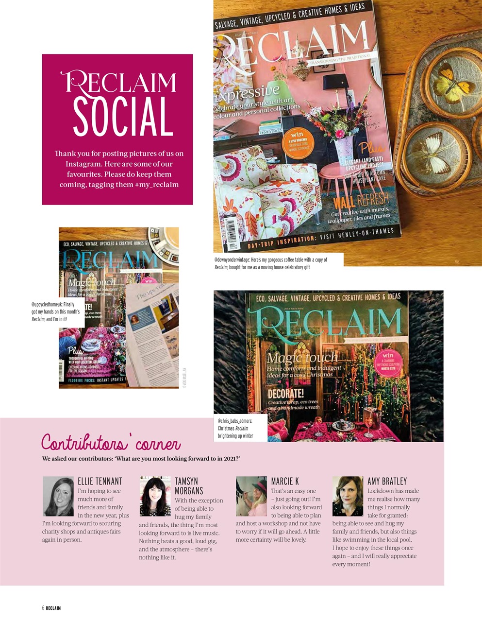 Reclaim Preview Pages