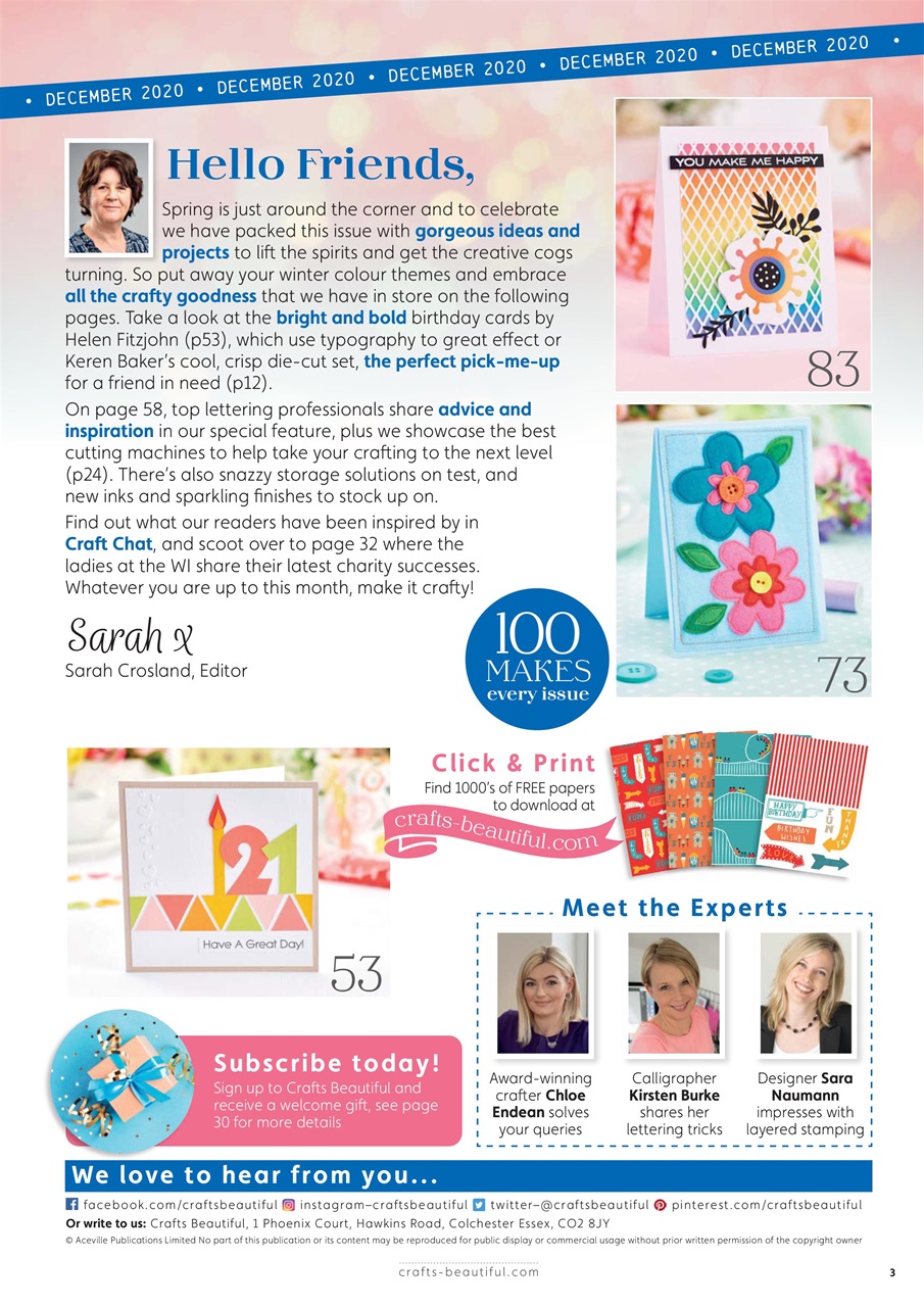 Crafts Beautiful Preview Pages