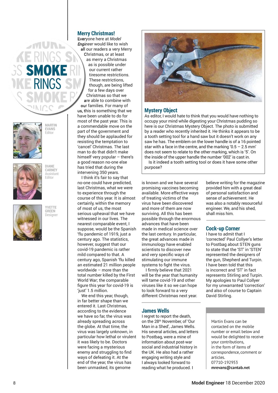 Model Engineer Preview Pages