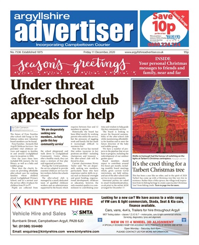 Argyllshire Advertiser issue 11 December 2020