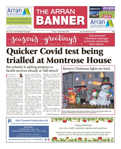 Arran Banner issue 12 December 2020