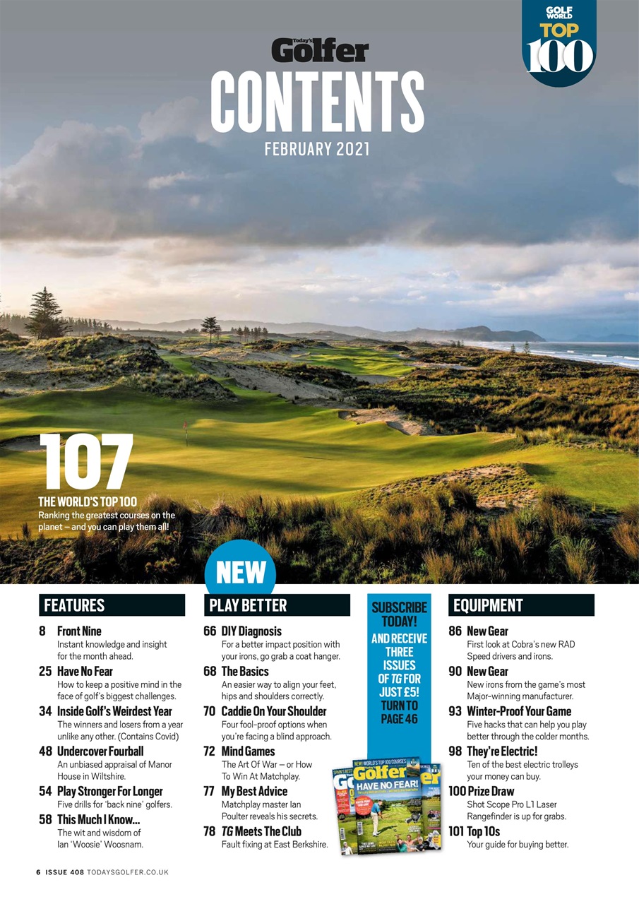 Today's Golfer Preview Pages