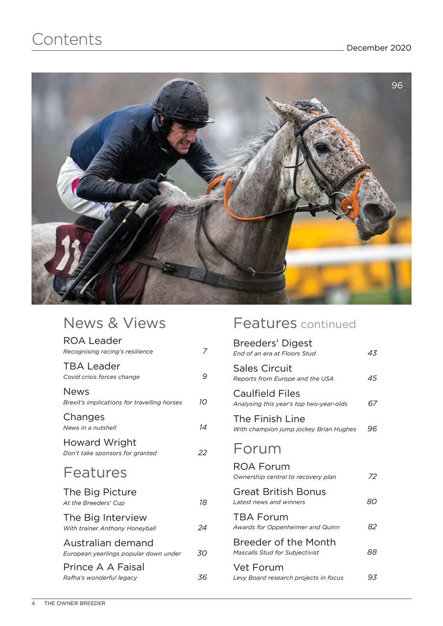 The Owner Breeder Preview Pages