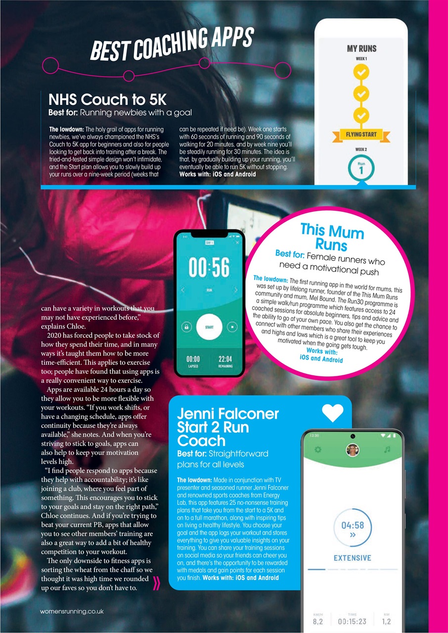 Women’s Running Preview Pages