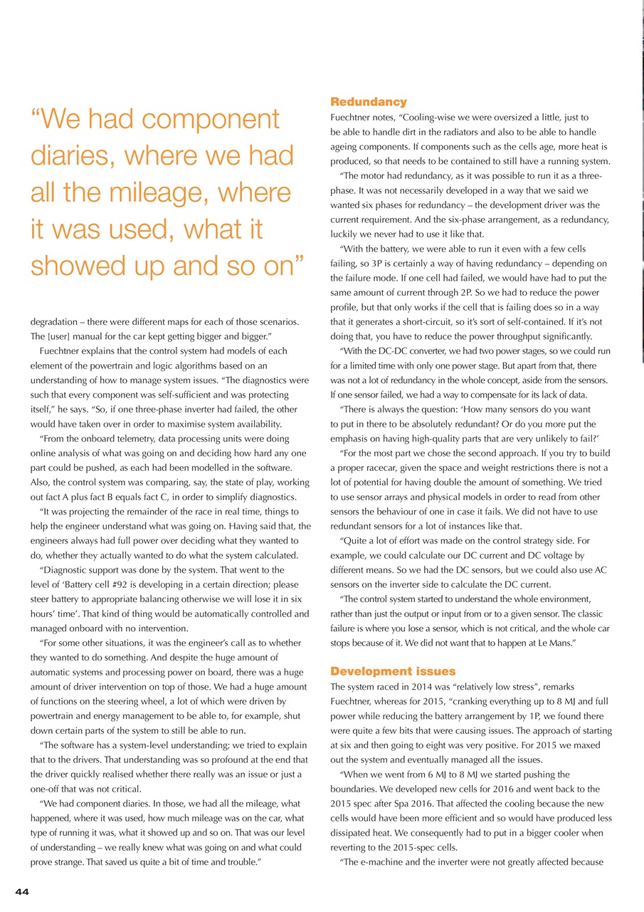 Race Engine Technology Preview Pages