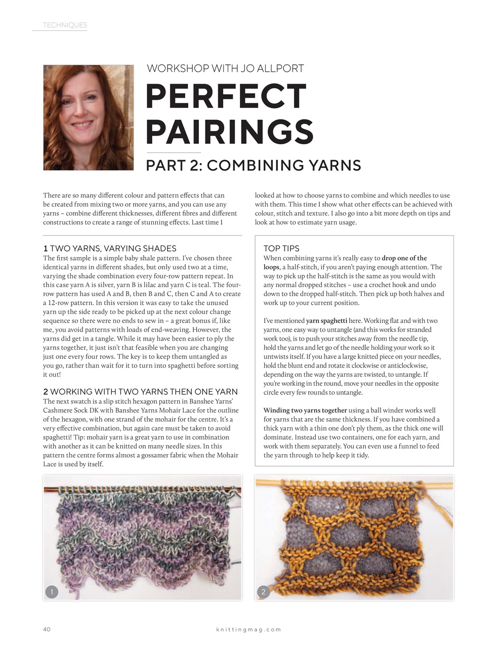 Knitting Preview Pages