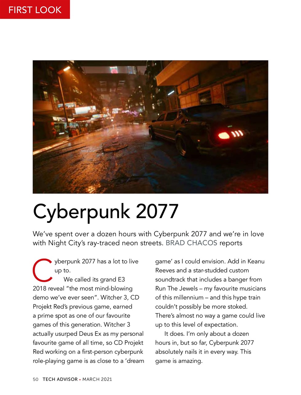 Tech Advisor Preview Pages