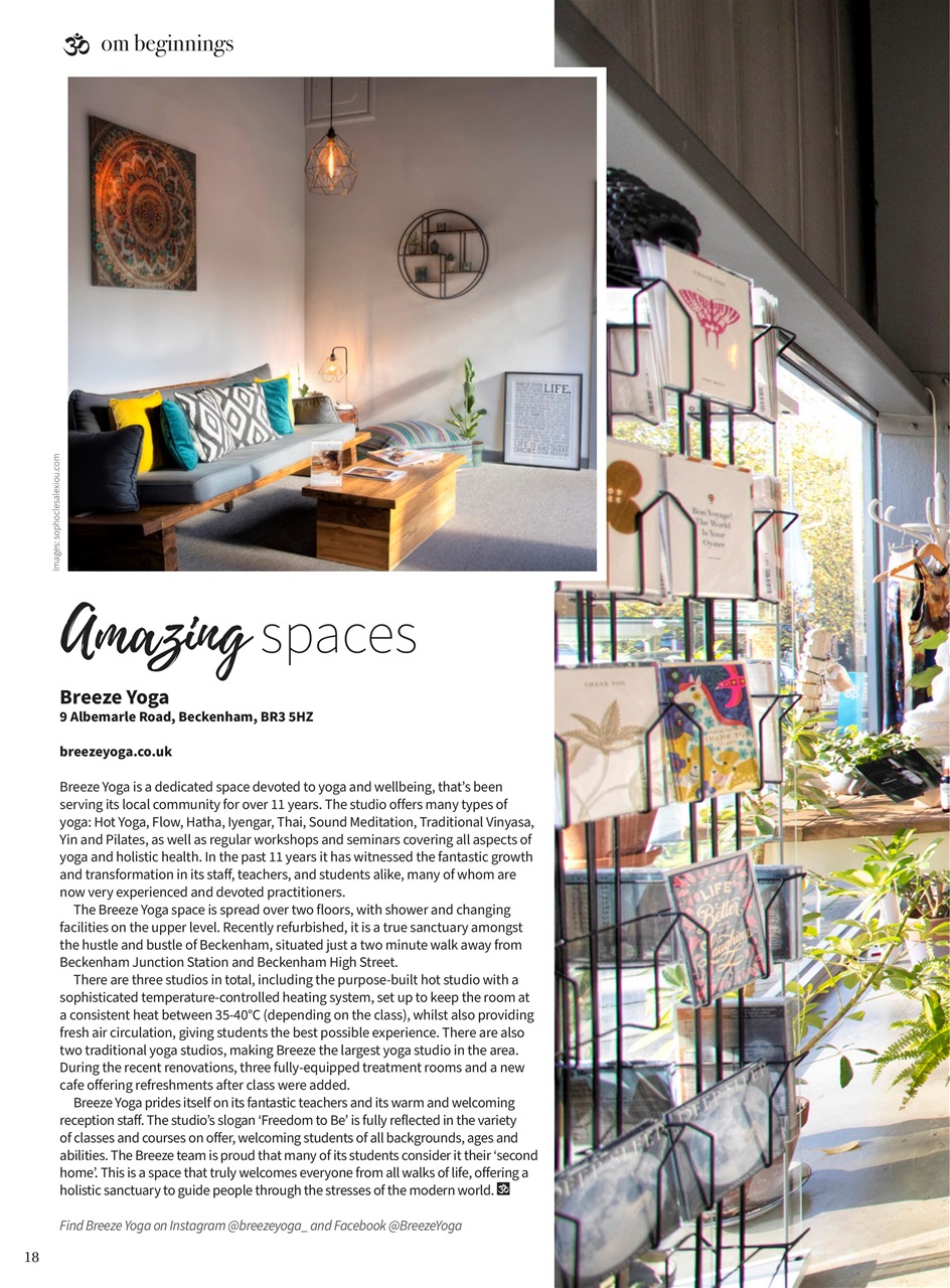 OM Yoga Magazine Preview Pages