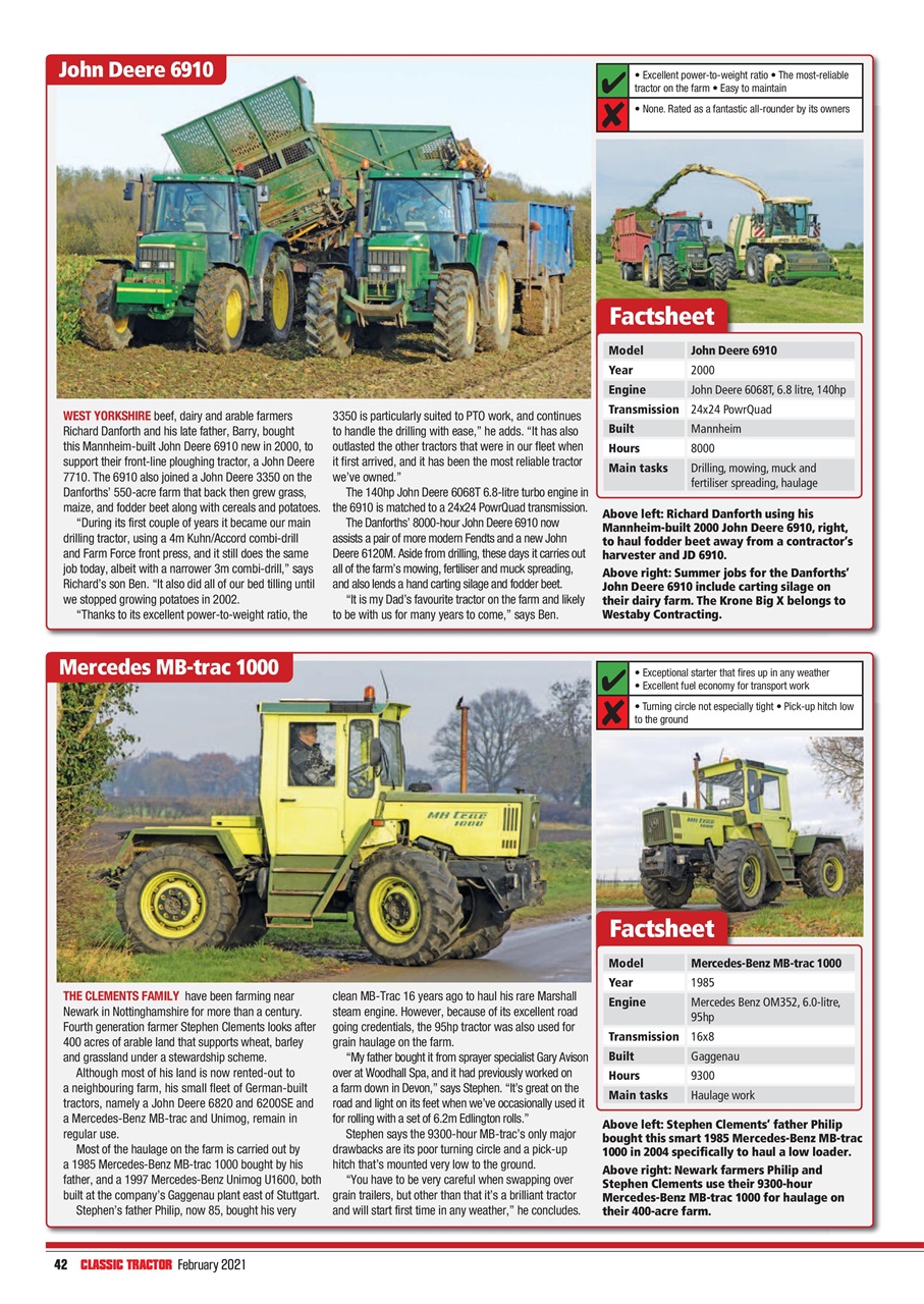 Classic Tractor Preview Pages