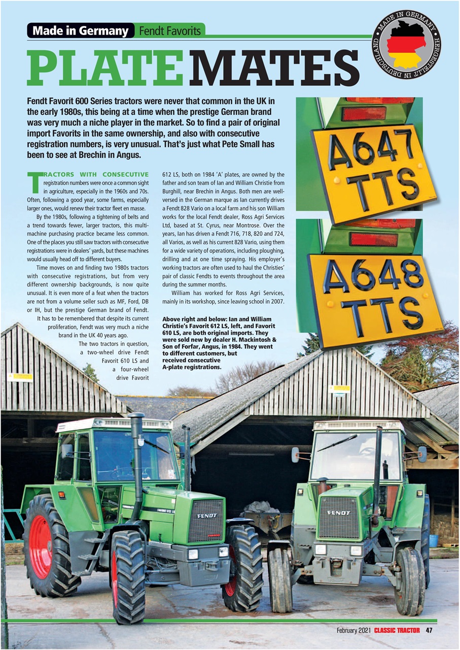 Classic Tractor Preview Pages