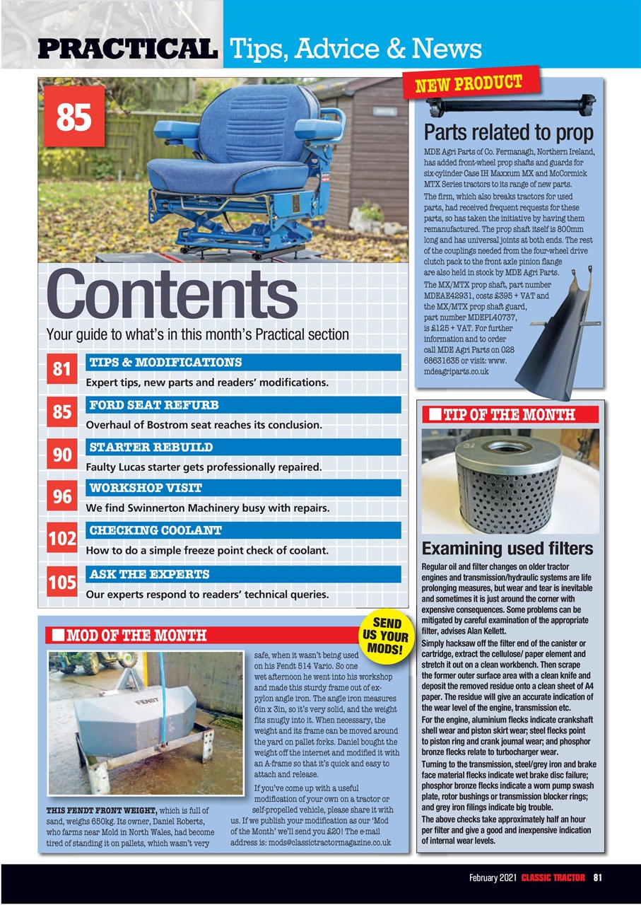 Classic Tractor Preview Pages