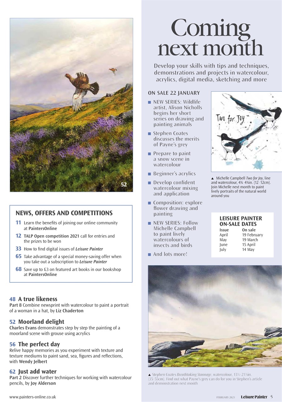 Leisure Painter & The Artist Preview Pages