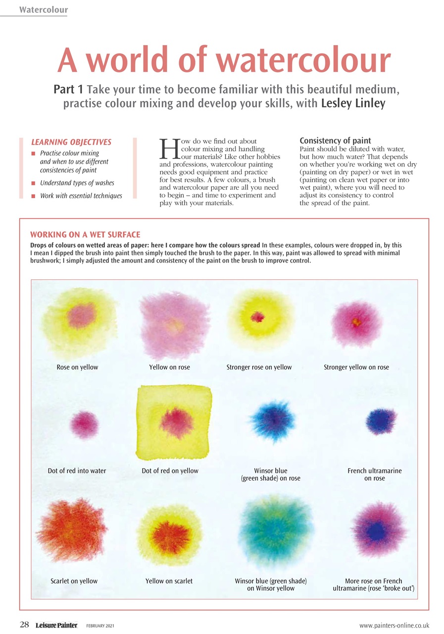 Leisure Painter & The Artist Preview Pages